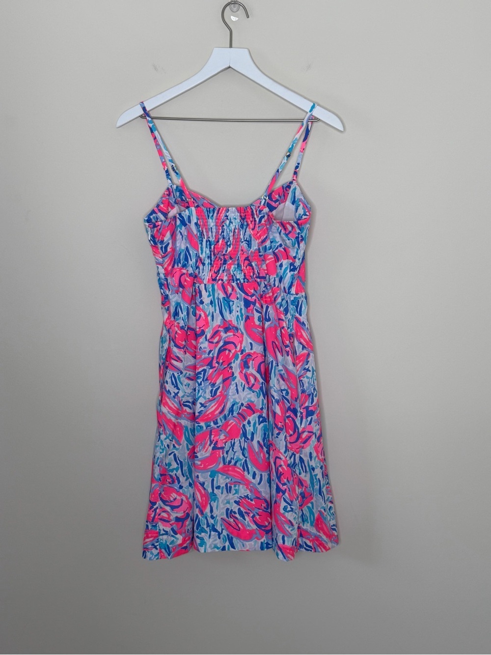 The Lilly Pulitzer Easton Dress in Cracked Up Cosmic Coral Resort Wear wedding - Picture 7 of 13